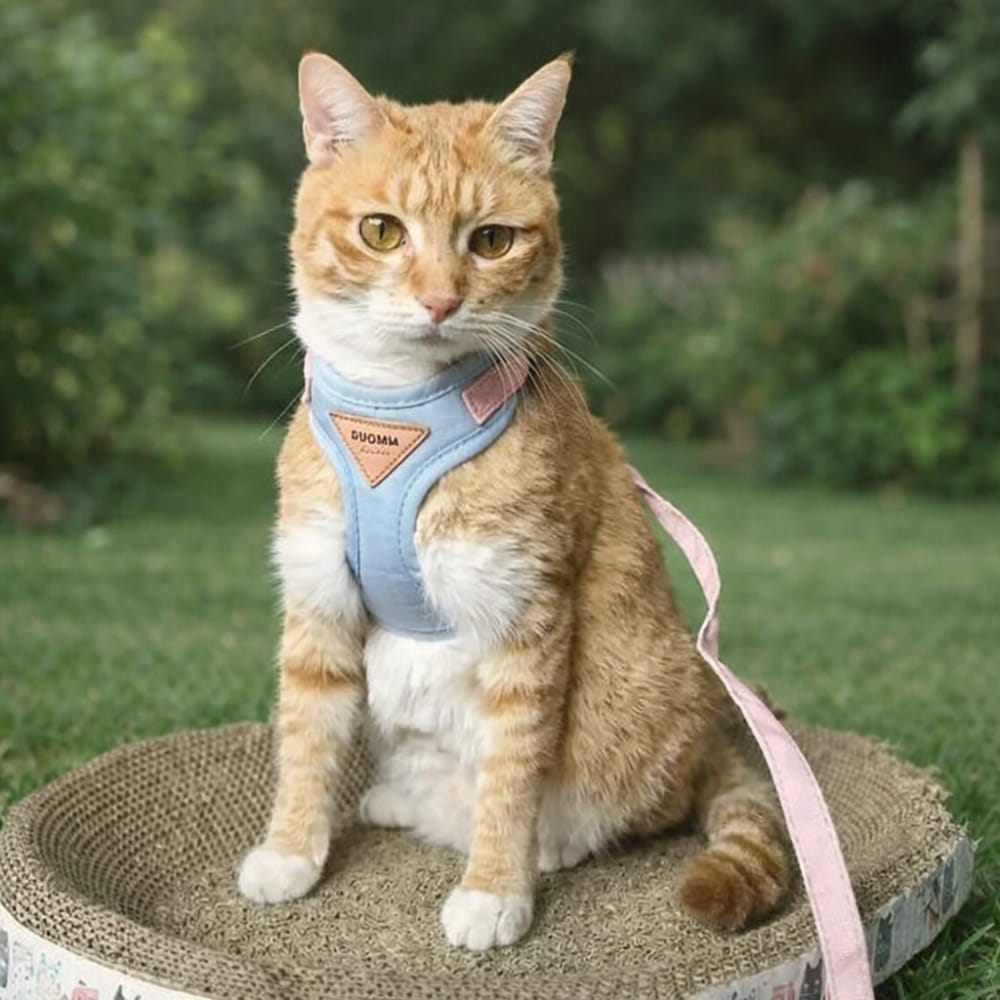 Chat Confort Harnais Pour Chat Ajustable Harnais Pour Chat Ajustable: Confort Sécurisé