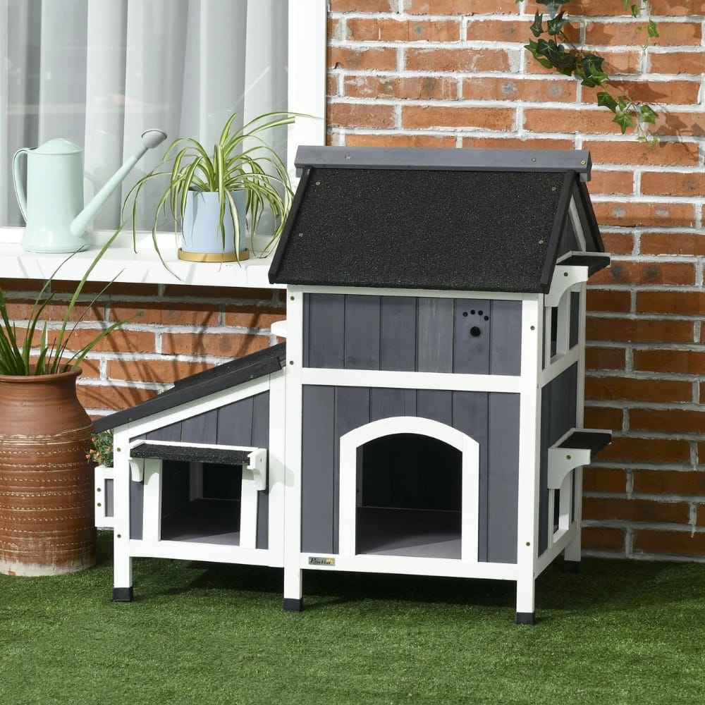 Chat Confort Maison Extérieur Pour Chat - Multi Niche Maison Exterieur Pour Chat - Multi Niche Confort dehors