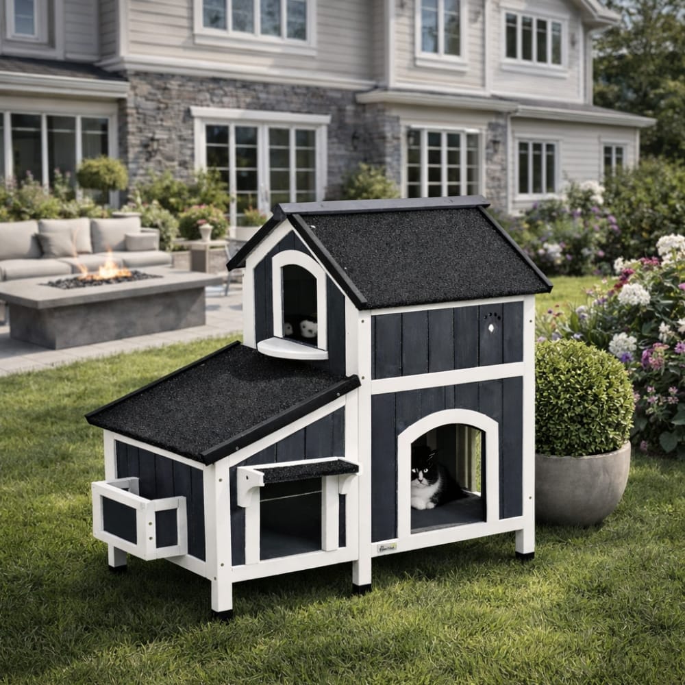 Chat Confort Maison Extérieur Pour Chat - Multi Niche Maison Exterieur Pour Chat - Multi Niche Confort dehors