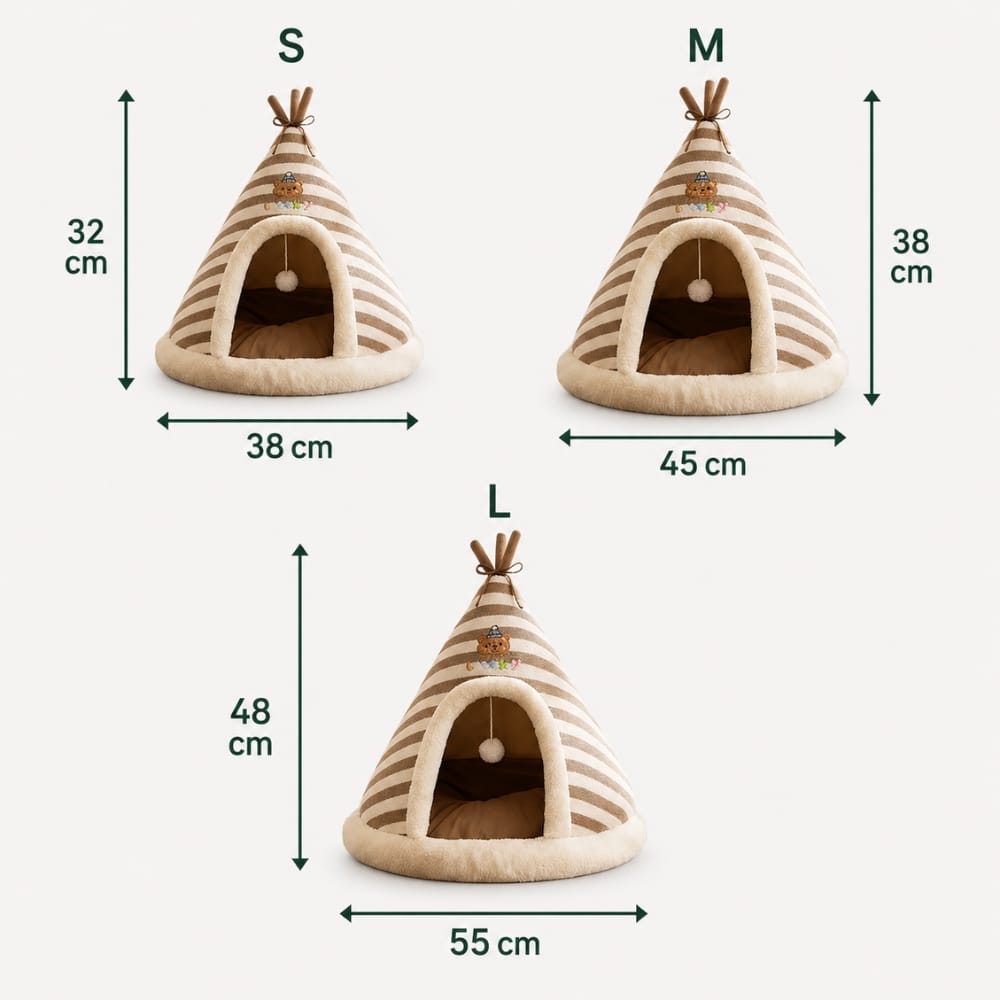 Chat Confort Niche Tipi Pour Chat Niche Tipi Pour Chat Craquez pour son cocon!