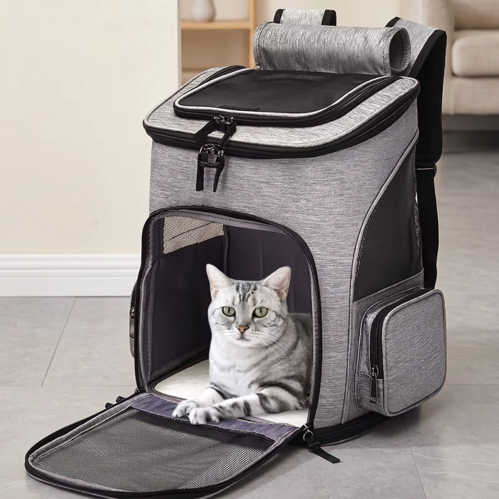 Chat Confort Sac à Dos Pour Chat Randonnée Sac à Dos Chat Randonnée - Conquiers les sentiers ! Image