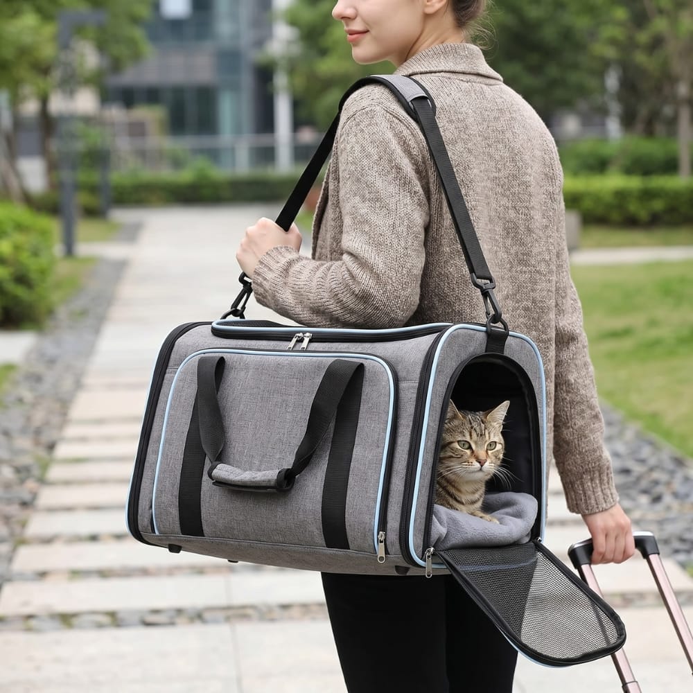 Chat Confort Sac De Transport Chat Extensible Sac De Transport Chat Extensible - Sécurisé Image
