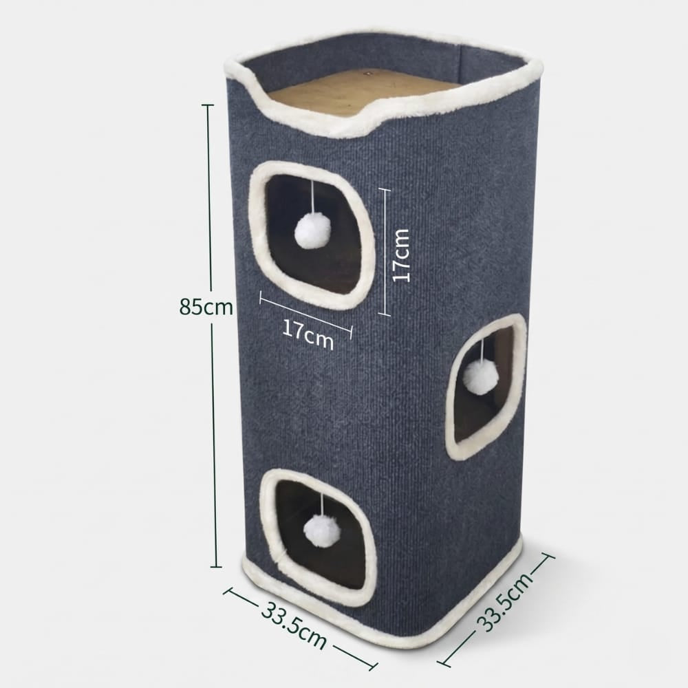 Chat Confort Tour Pour Chat à 3 Étages Tour Pour Chat à 3 Étages - Offrez confort et jeu